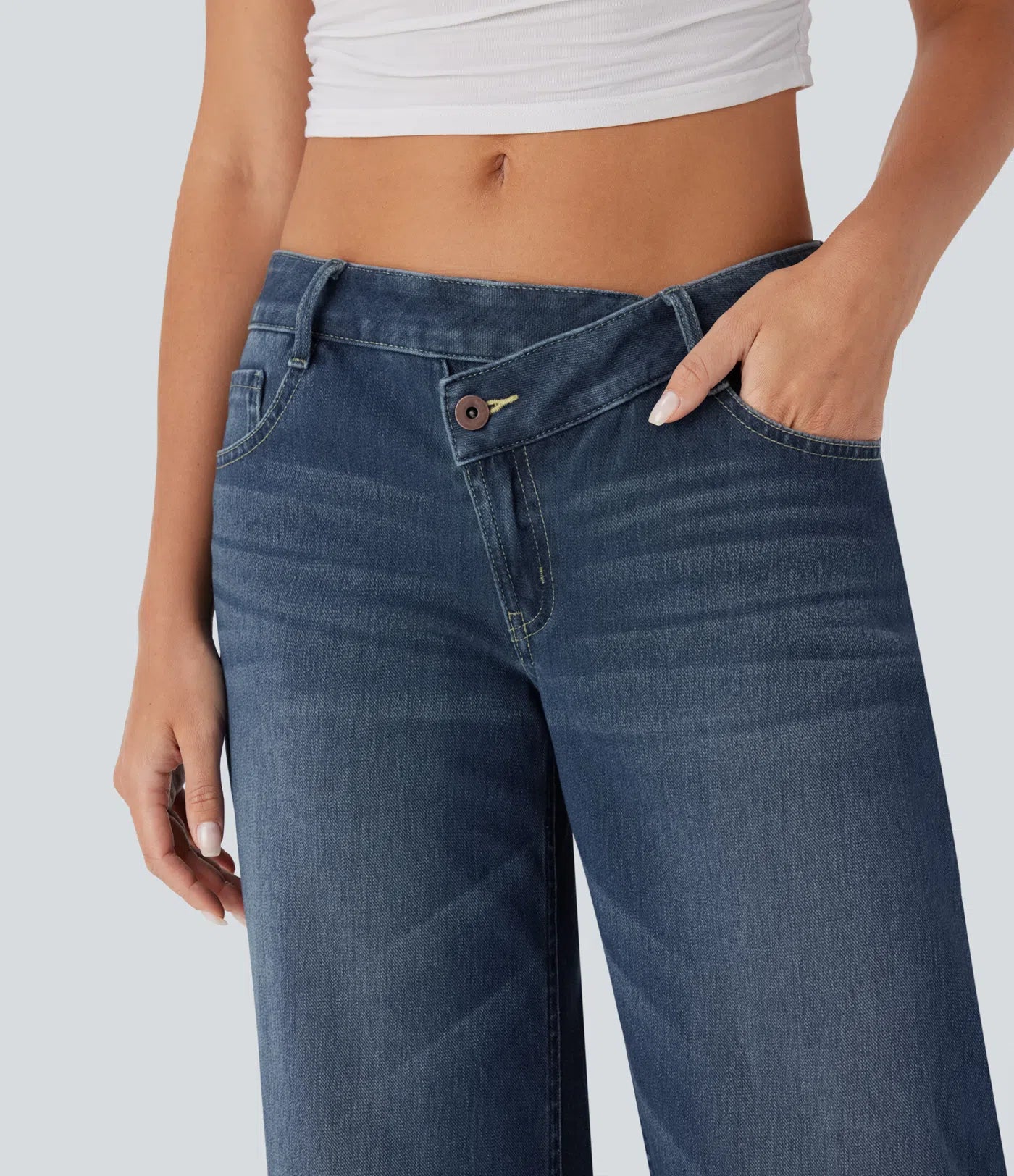 Calira Washed Casual Jeans