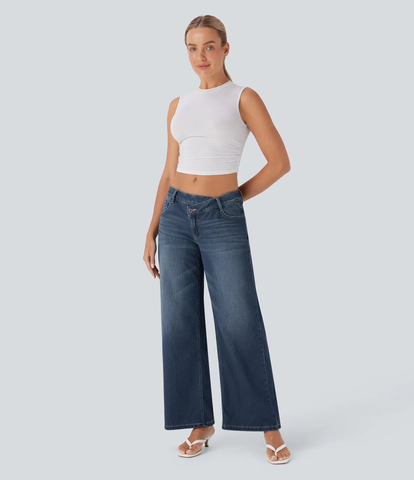 Calira Washed Casual Jeans