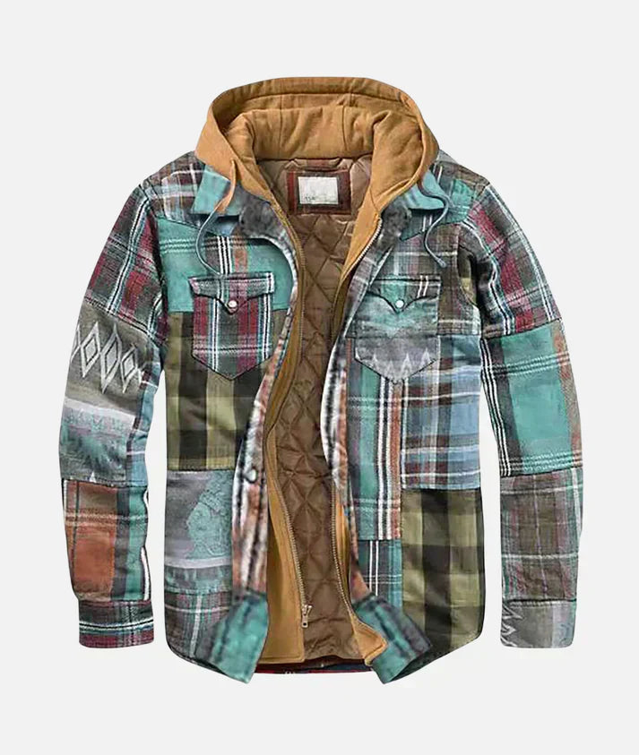 Dexter Patchwork Check Jacket