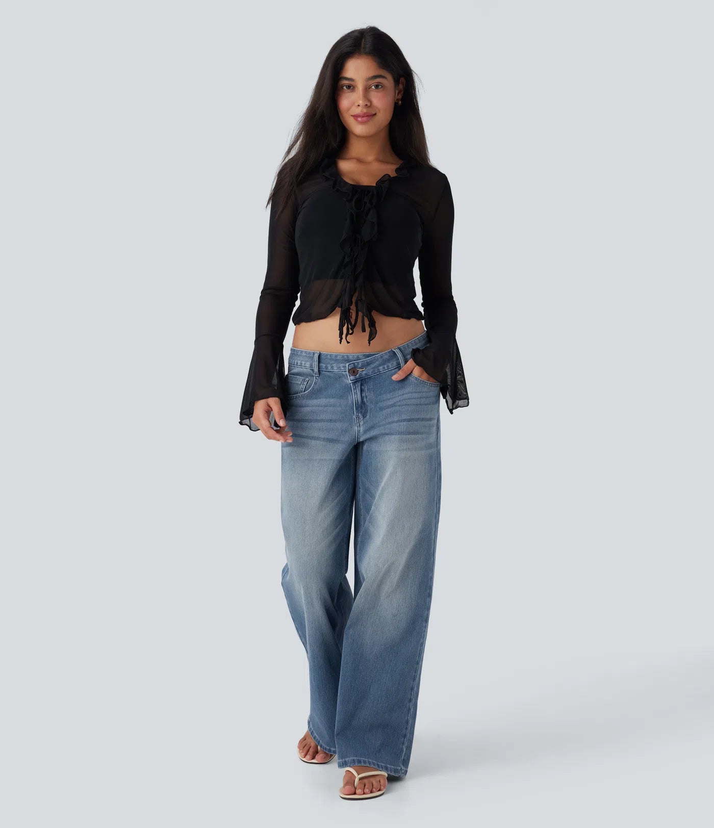 Calira Washed Casual Jeans