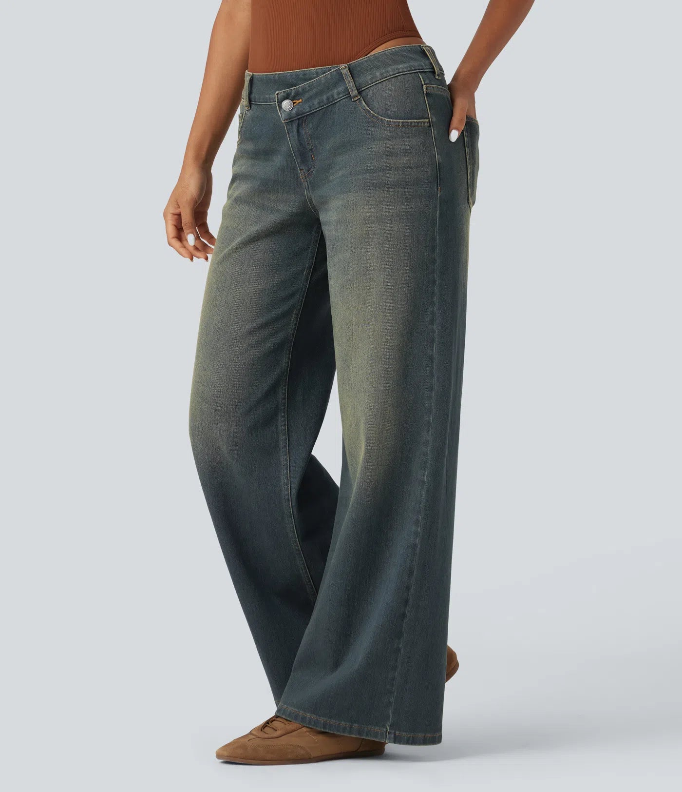 Calira Washed Casual Jeans