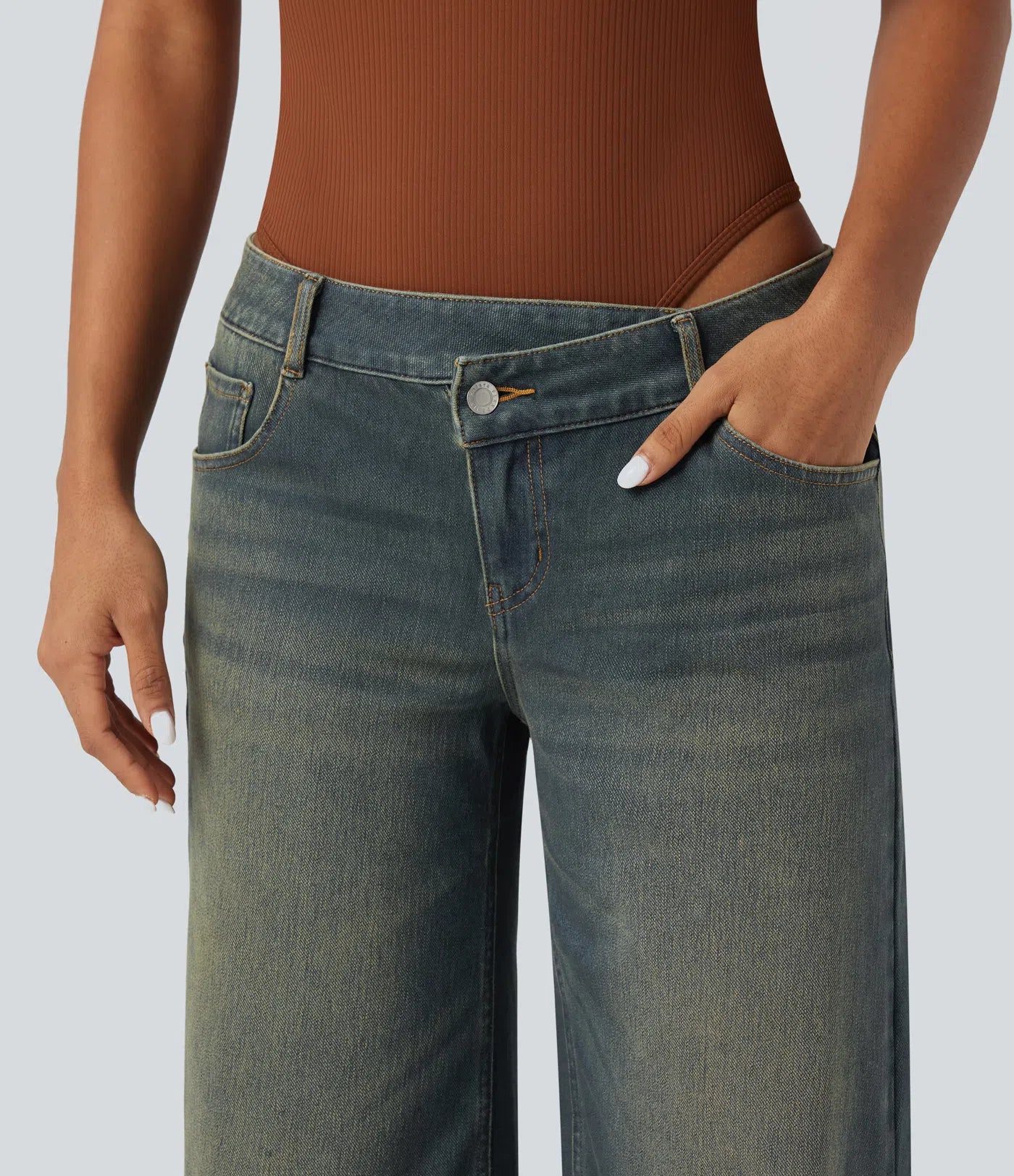 Calira Washed Casual Jeans