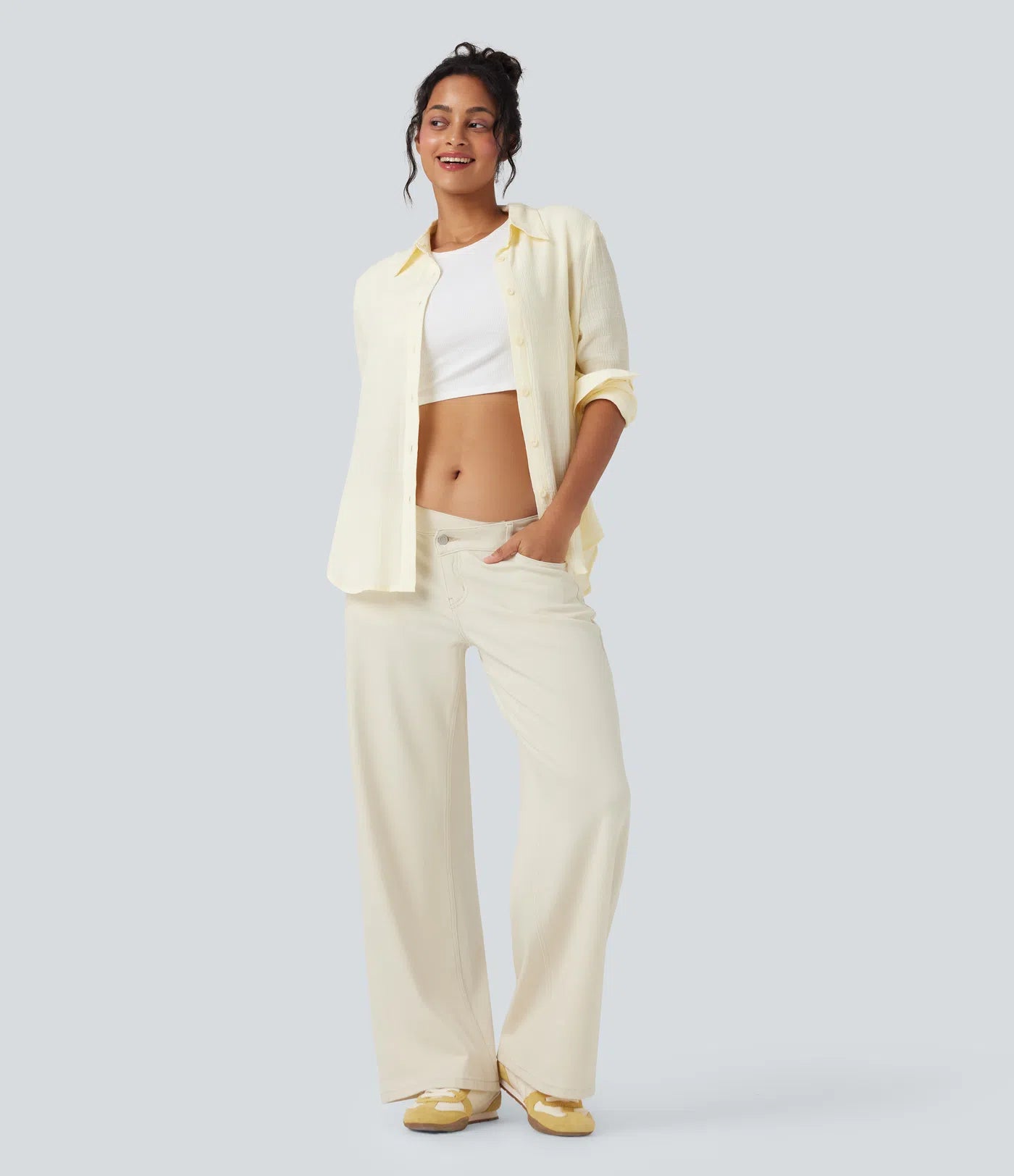 Calira Washed Casual Jeans