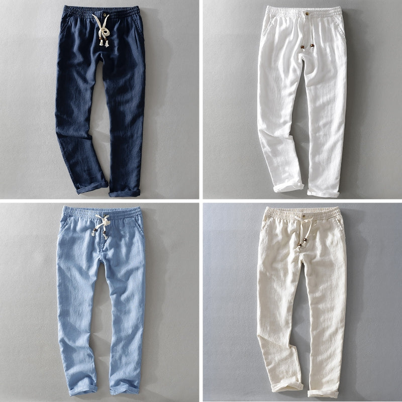 Theodore Casual Linen Trousers