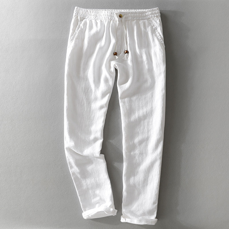 Theodore Casual Linen Trousers