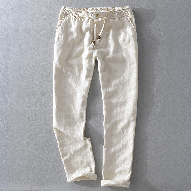 Theodore Casual Linen Trousers